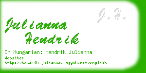 julianna hendrik business card